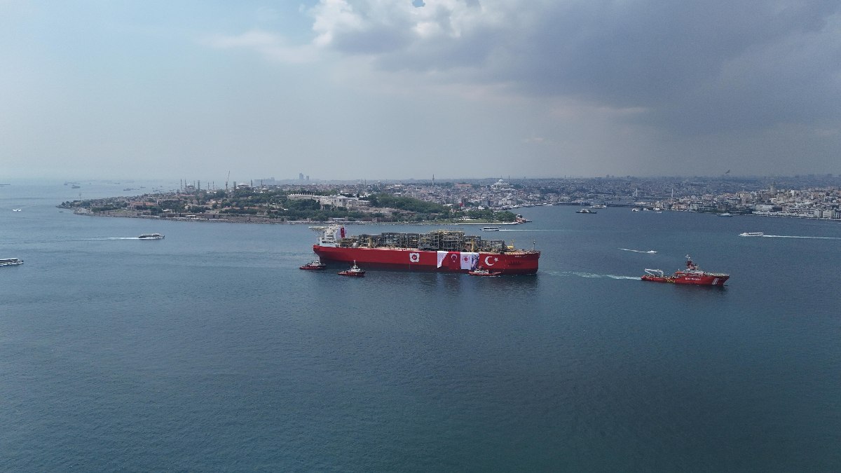 Cumhurbaşkanı Erdoğan, Osman Gazi platformunu Dolmabahçe Sarayı’ndan uğurladı